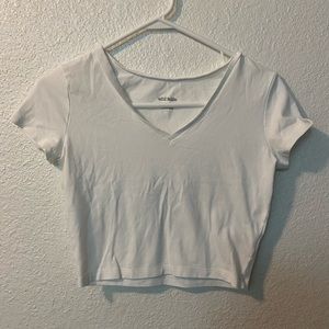 White crop top super simple and nice